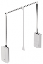 Гардеробный лифт-пантограф 600-1000 мм 10 кг белый/хром Hafele